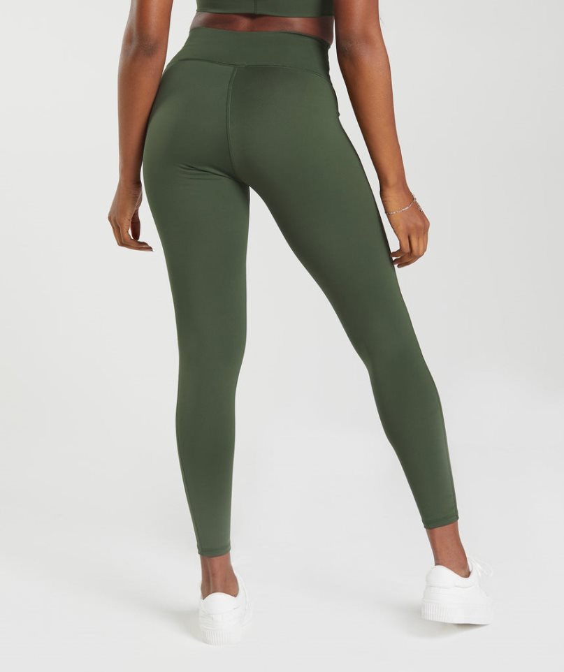 Legginsy Gymshark Elevate Damskie Oliwkowe | PL 423WRP